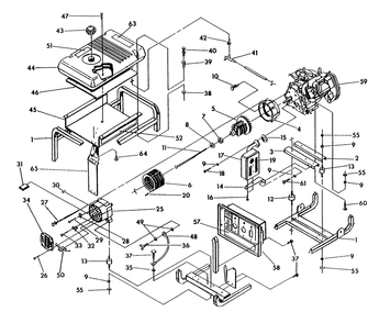 Part Location Diagram of ENG99288 Briggs and Stratton 11 HP Engine